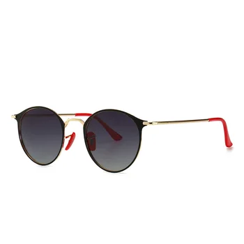 2019 марката дизайн за слънчеви очила за мъже жени HD поляризирани UV400 стари кръгли сплав слънчеви очила класически шофиране пътуване очила FML