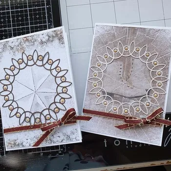 JC нови плашки за рязане на метал кръст цвете кръг за scrapbooking занаят шаблони удар острието карти правят мухъл лист декор модел