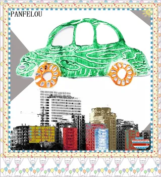PANFELOU Toy Cartoon car metal занаятите paper die cutting умира scrapbooking/DIY Деня на Благодарността Великден полагане на мухъл карта