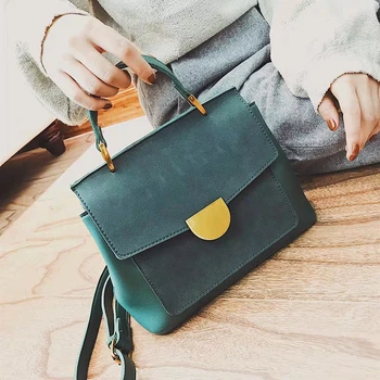Дамска чанта 2020 зима нова корейската мода куриерска Чанта дамски matte ретро голям капацитет чанта на едно рамо седельная чанта