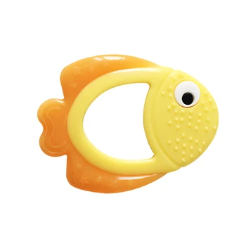 Сладък Силикон Прорезыватель Baby Molar Stick Сладко Fish Shape Baby Teething Toys Сладко Chewing Toddler Играчки Бебешки Аксесоари Baby Teether